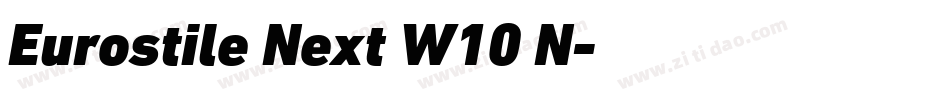 Eurostile Next W10 N字体转换